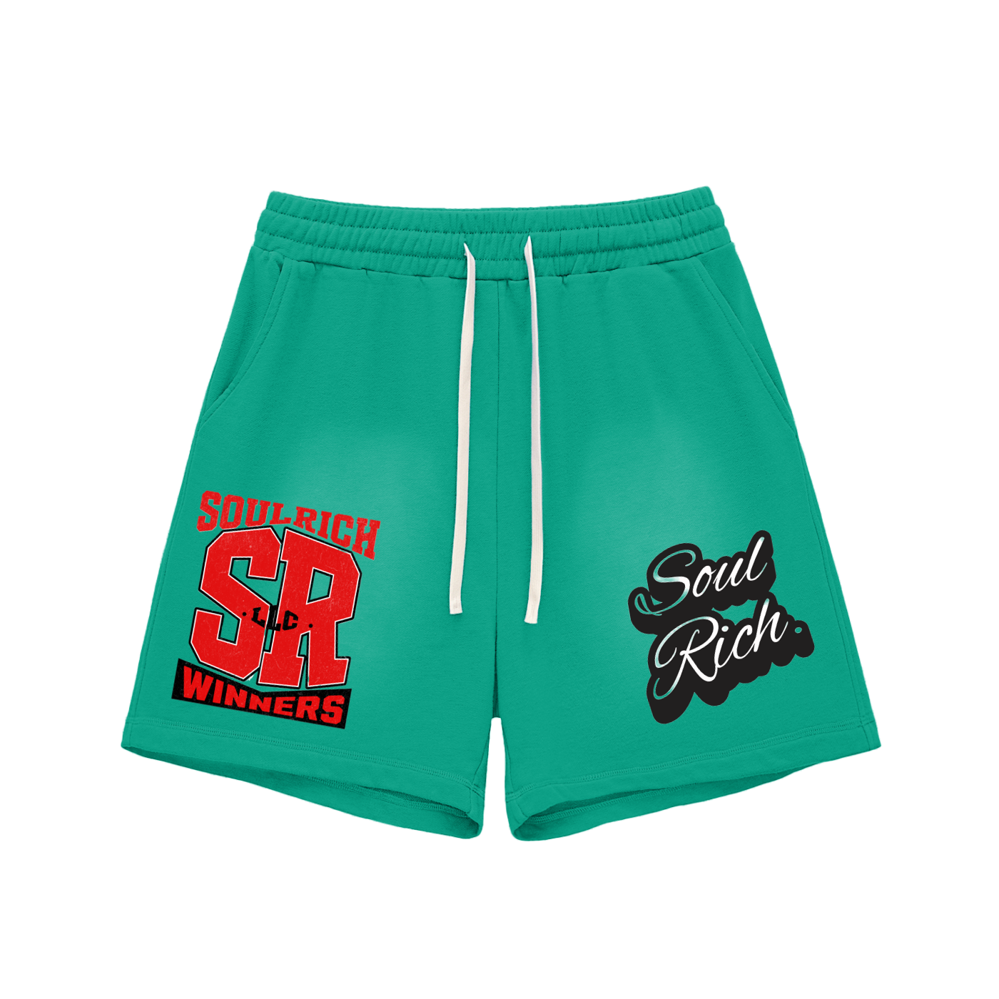 Sun Fade Raw Edge Cotton Shorts