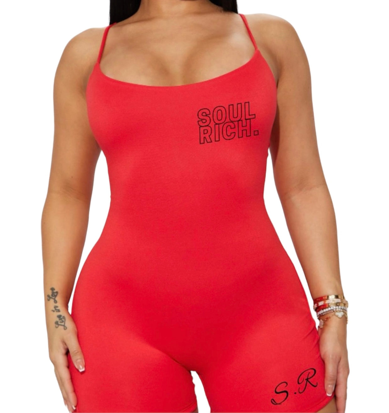SOUL RICH “RED SOUL RICH LLC WOMEN’S ROMPER”