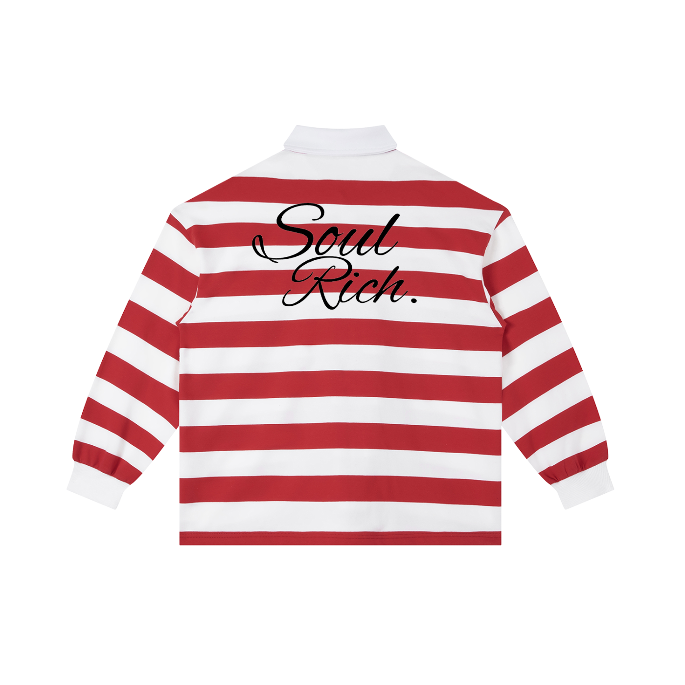 SOUL RICH Color Block Stripe Polo Shirt - Premium Streetwear