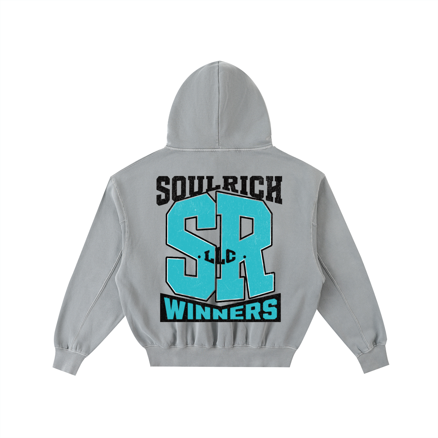 SOUL RICH SPORT CLUB “Frayed Enzyme Washed Fleece Hoodie” (Limited Edition)