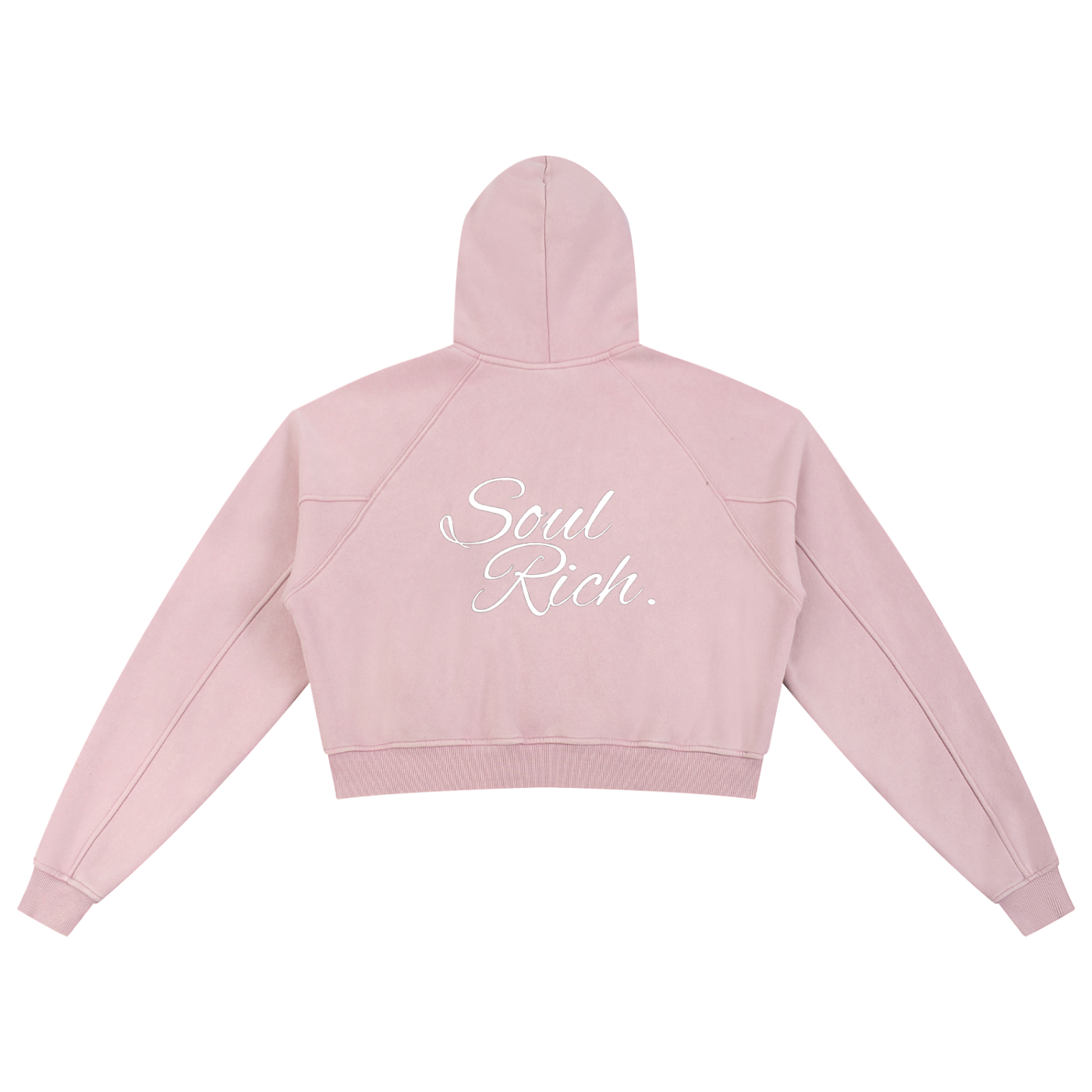 SOUL RICH WOMENS Snow Washed Cropped Hoodie (Limited Edition)
