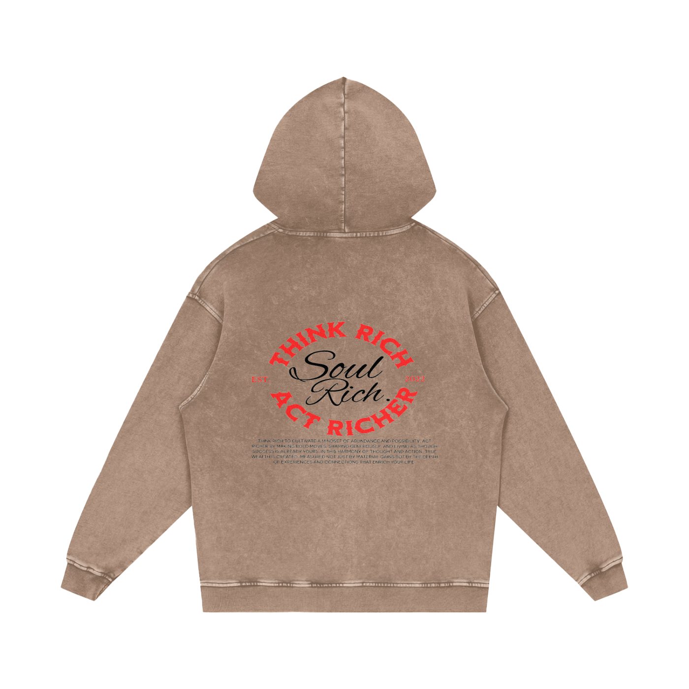 SOUL RICH “CUPID’S BILLIONAIRE” 1995 Snow Washed Loose Cotton Hoodie” (Limited Edition)