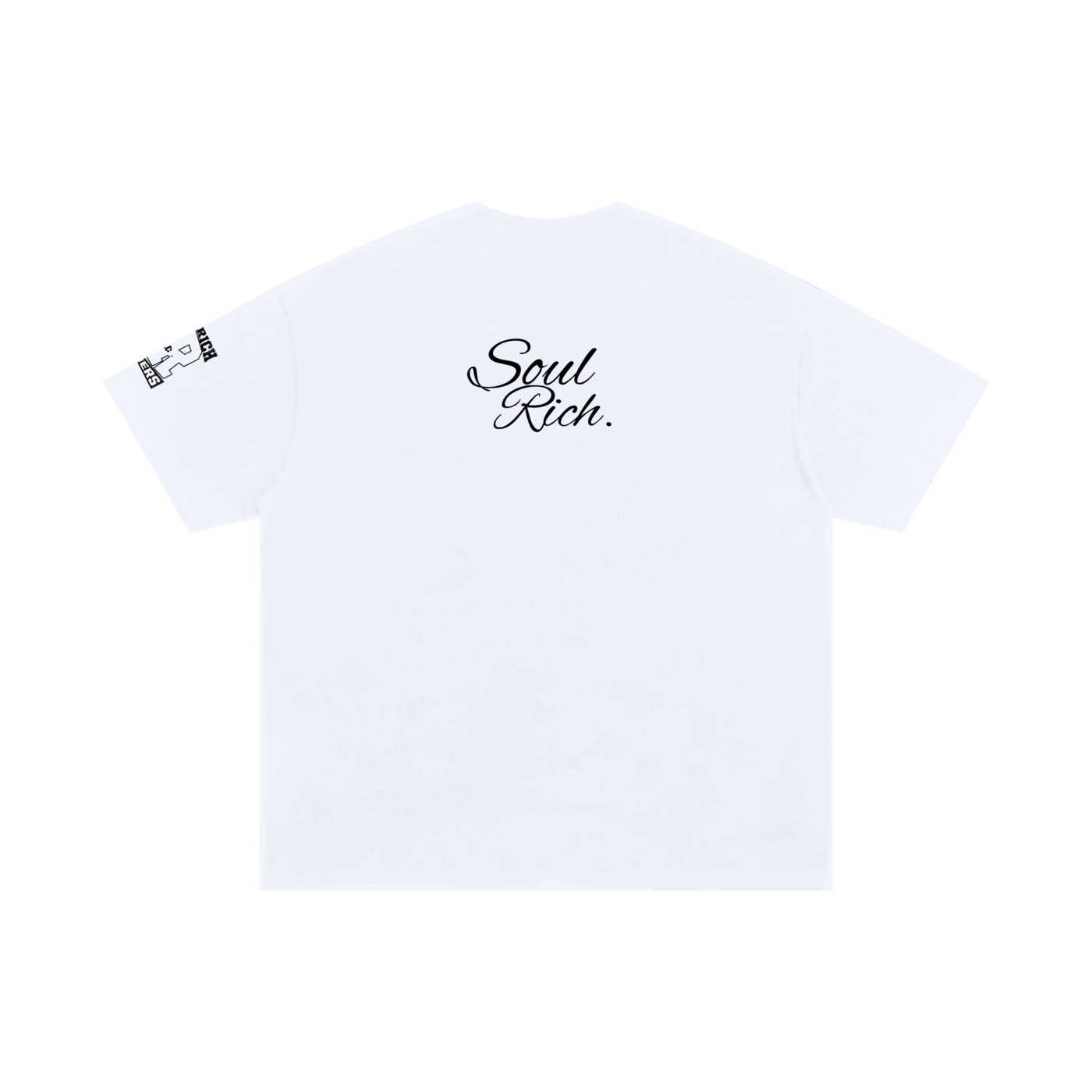 SOUL RICH White Oversized Cotton T-Shirt - Unisex Limited Edition