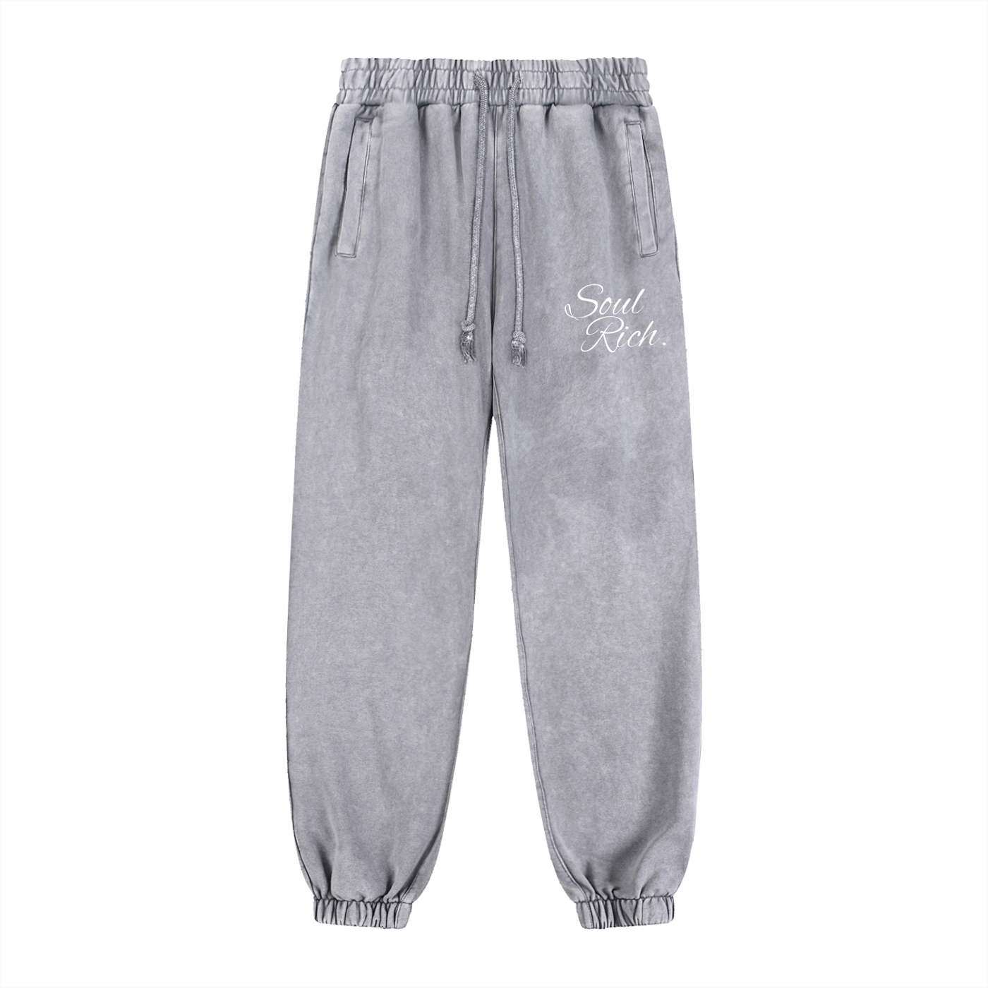Soul Rich Snow Wash Heavyweight Jogger sweatpants – Hand-Frayed Edition (Limited Edition)