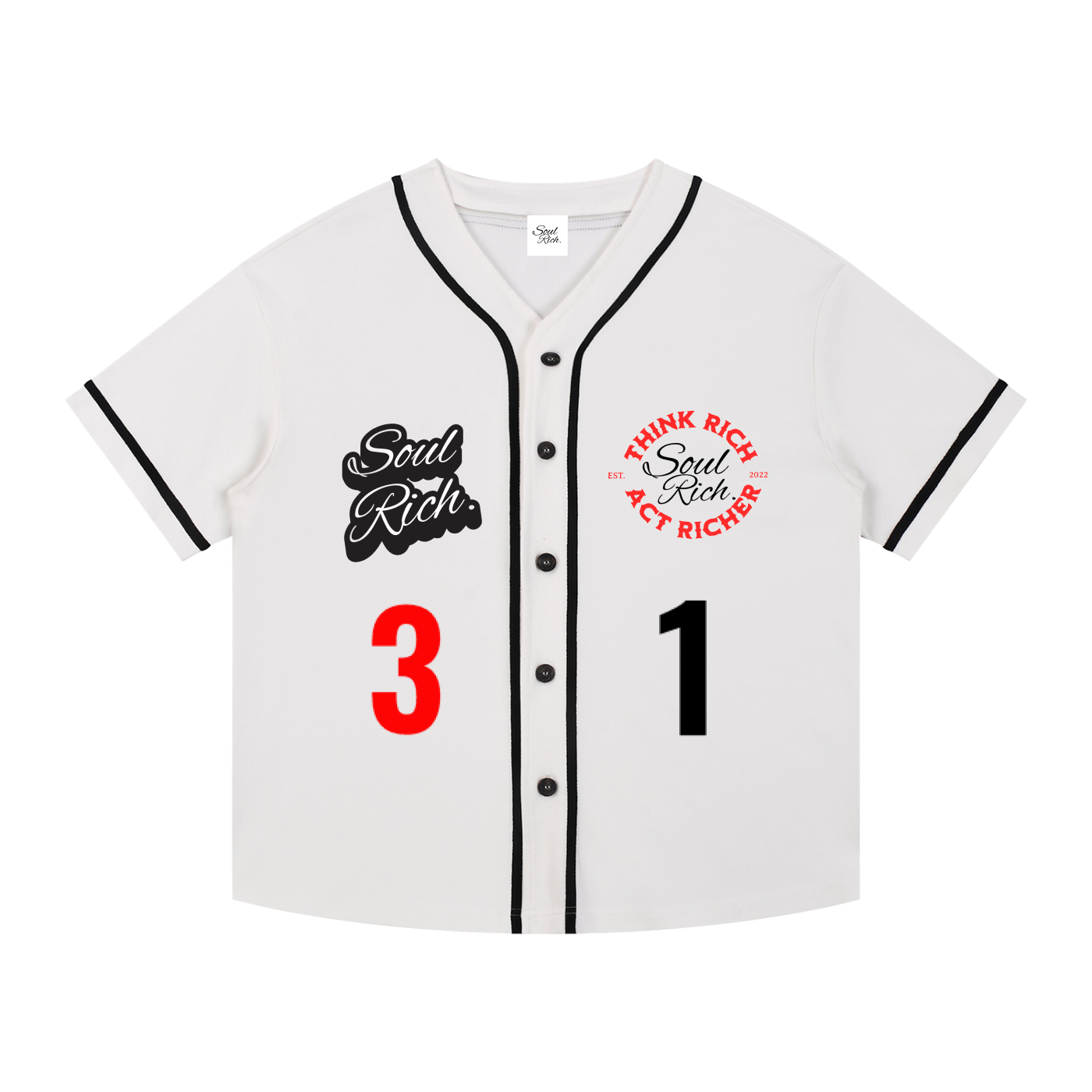 Soul Rich LLC Winners Baseball Jersey | Limited Edition Streetwear Drop
