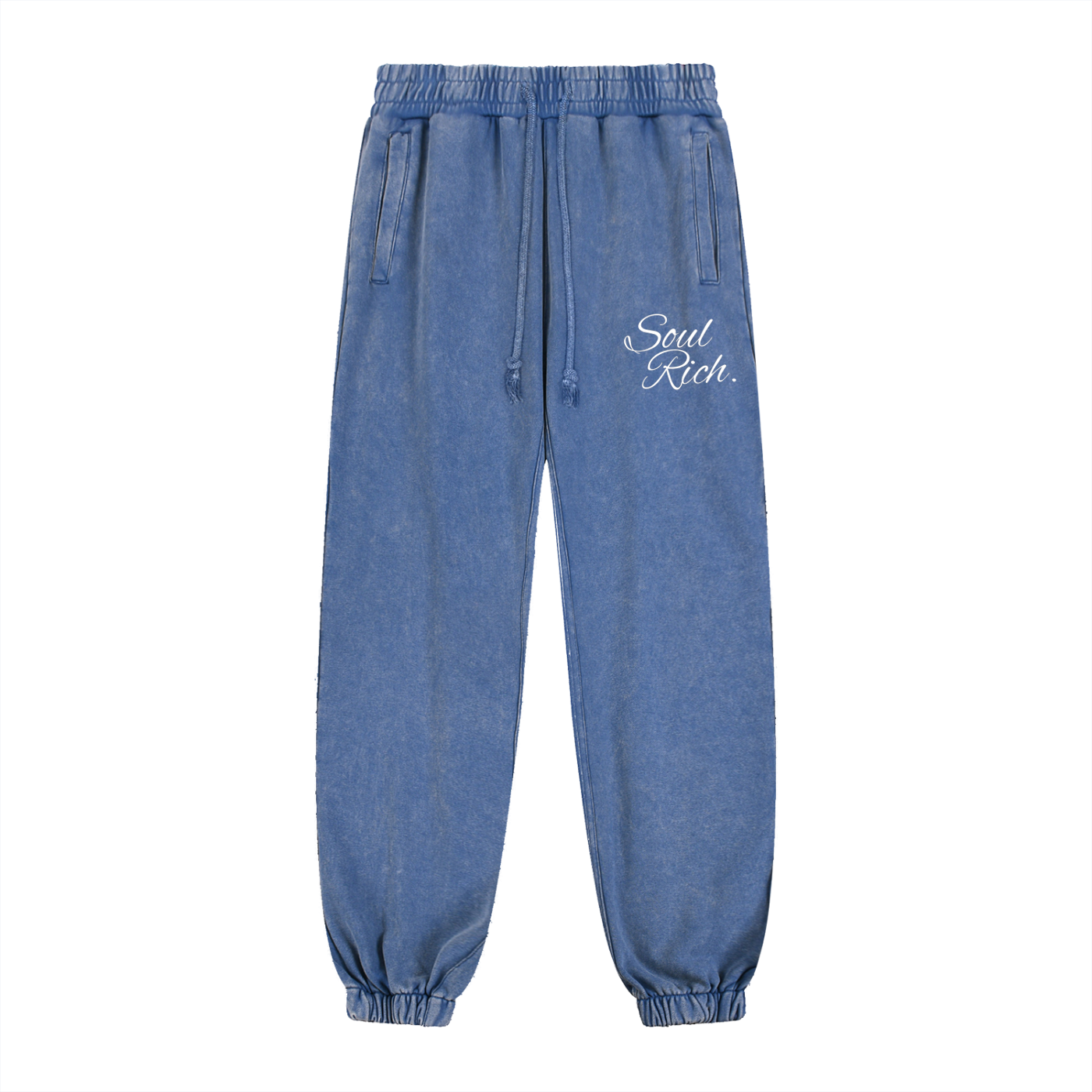Soul Rich Snow Wash Heavyweight Jogger sweatpants – Hand-Frayed Edition (Limited Edition)