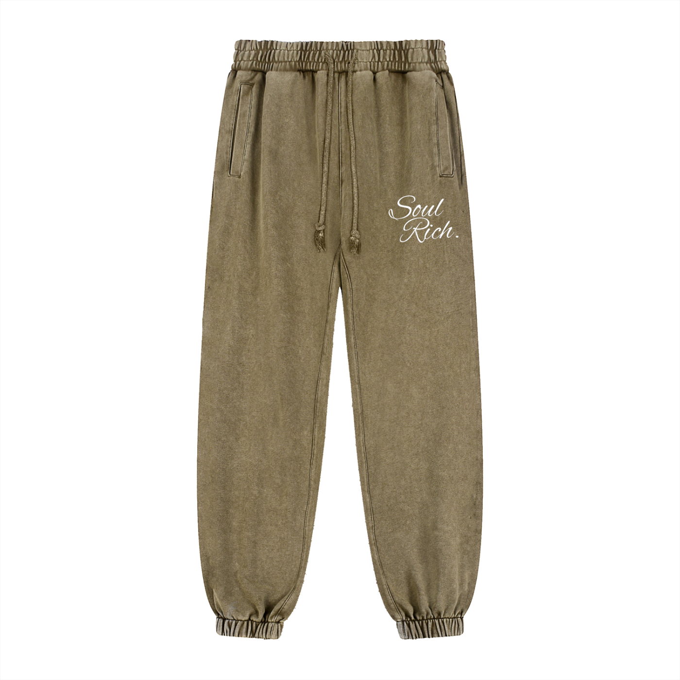 Soul Rich Snow Wash Heavyweight Jogger sweatpants – Hand-Frayed Edition (Limited Edition)