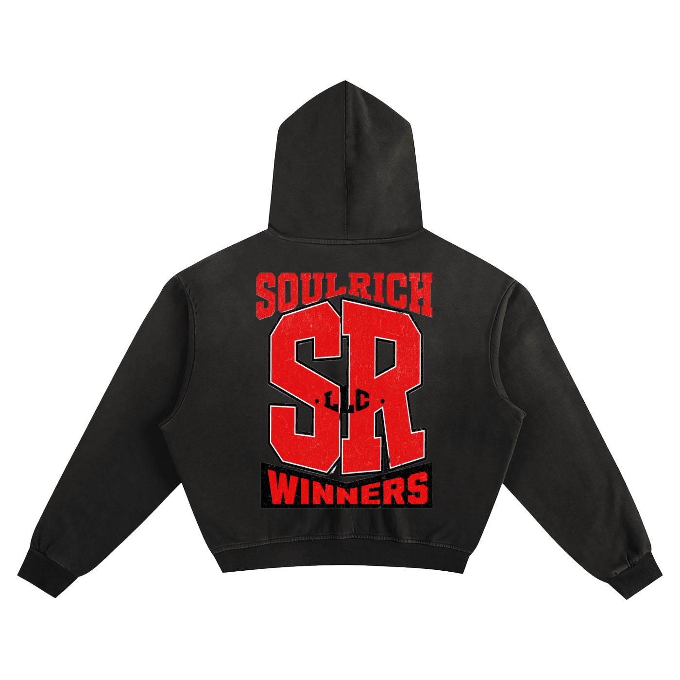 SOUL RICH “Black And Red Soul Rich Winners Hoodie” Limited Edition