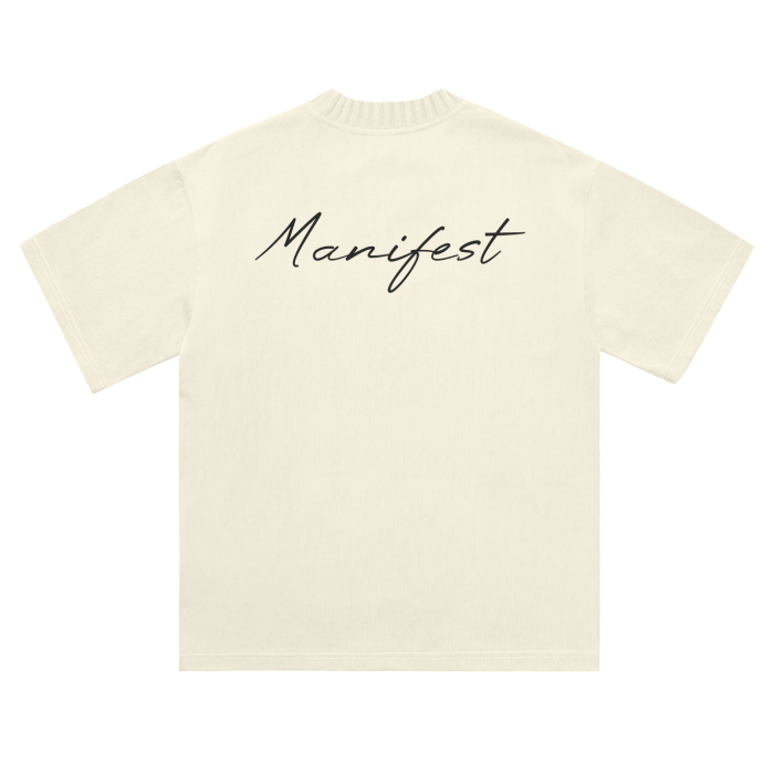 SOUL RICH “Knitted Luxury Manifest Round Neck T-Shirt” Limited Edition