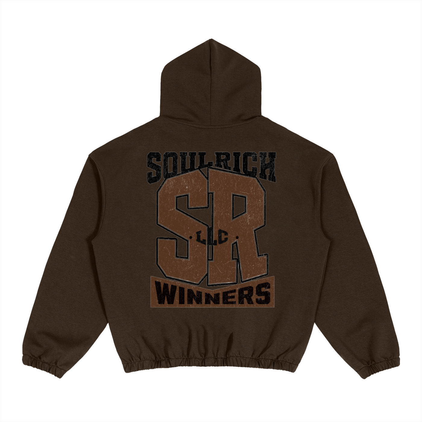 SOUL RICH SPORT CLUB Boxy Cinched Hem Hoodie - Premium Streetwear