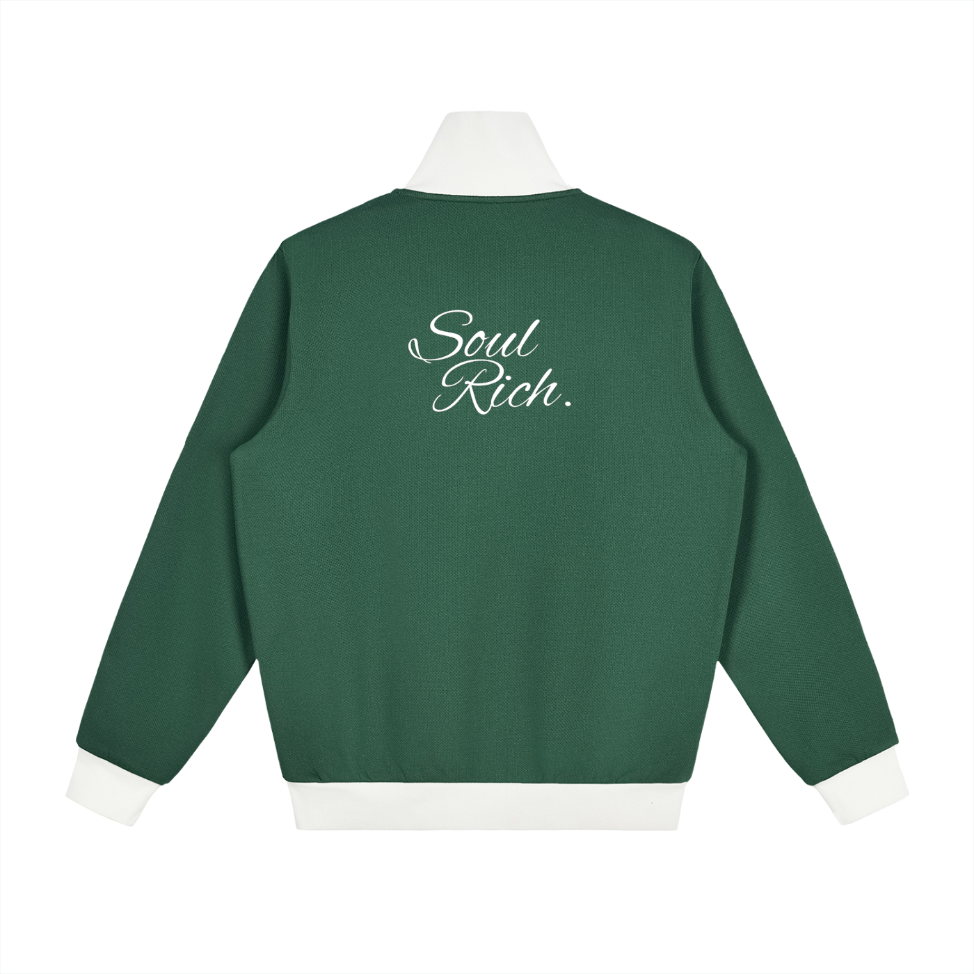 SOUL RICH “Contrast Side Stripe Fleece Track Jacket” Limited Edition