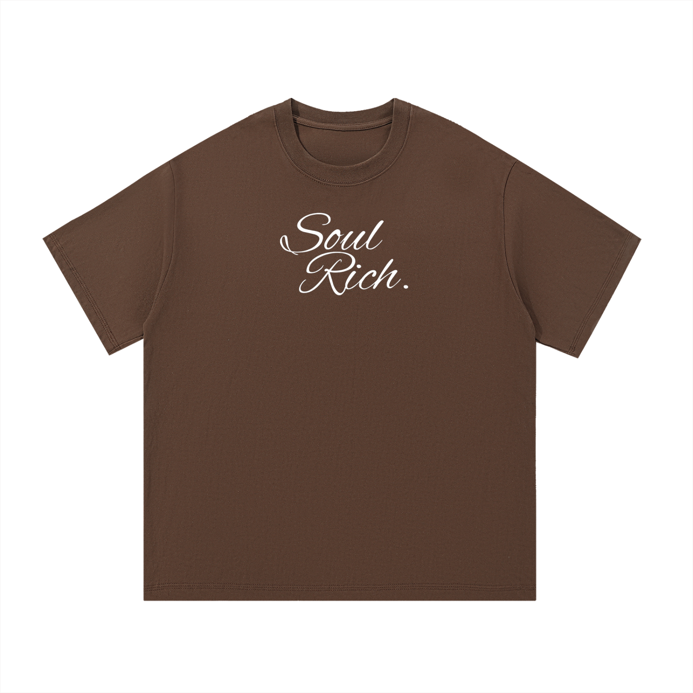 SOUL RICH Acronym Essential Cotton T-Shirt - Premium 100% Cotton Unisex Tee