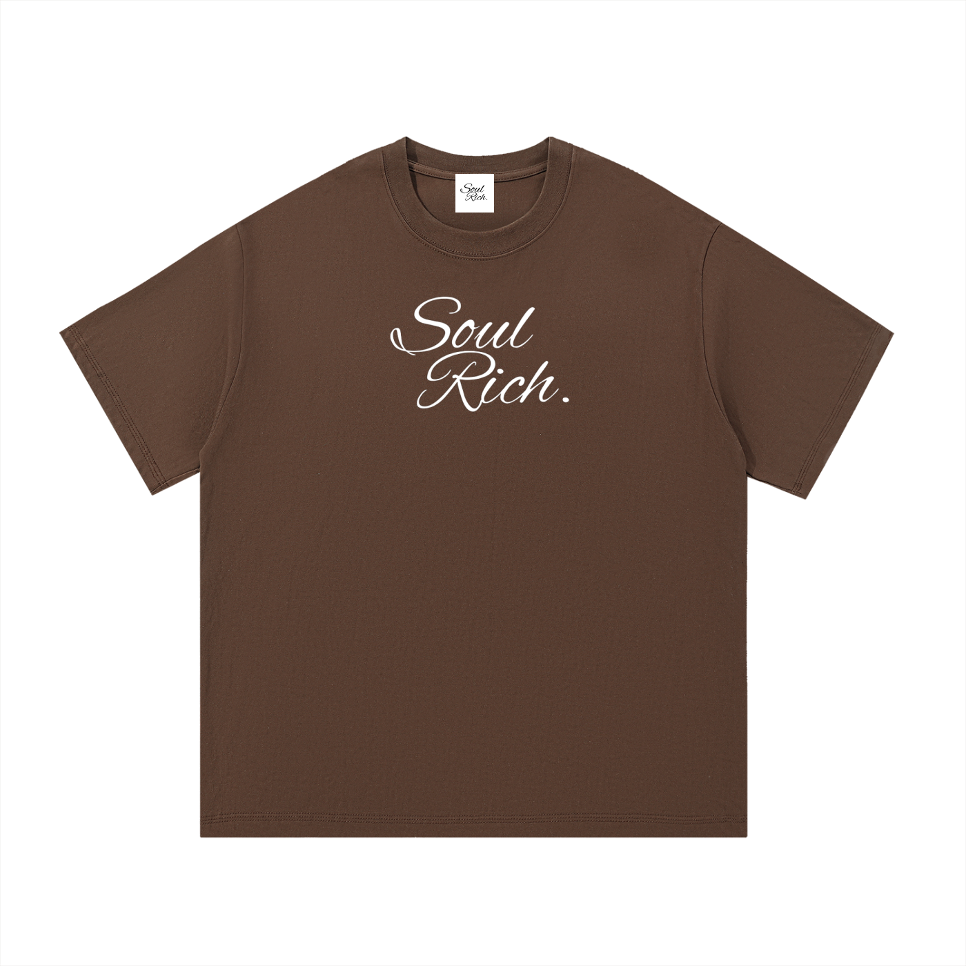 SOUL RICH Acronym Essential Cotton T-Shirt - Premium 100% Cotton Unisex Tee