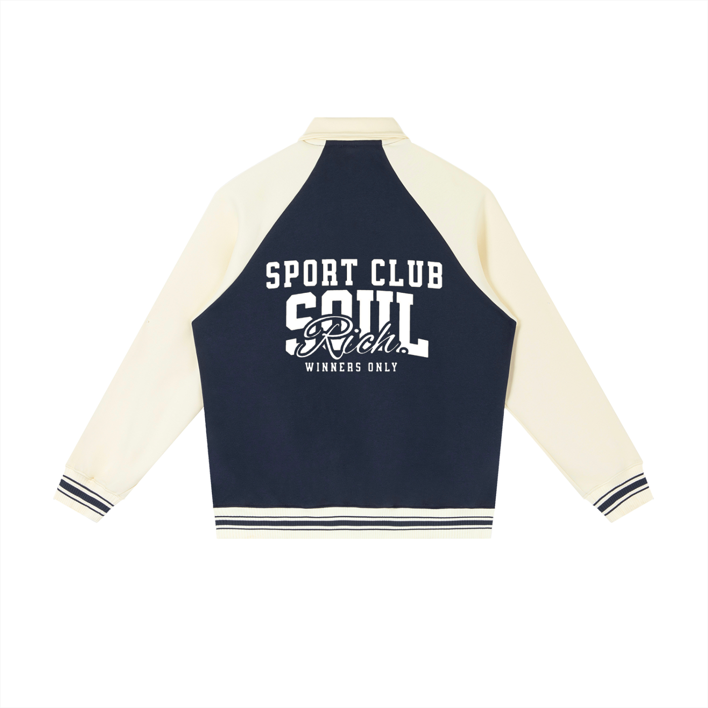 SOUL RICH Raglan Sleeve Varsity Pro Jacket