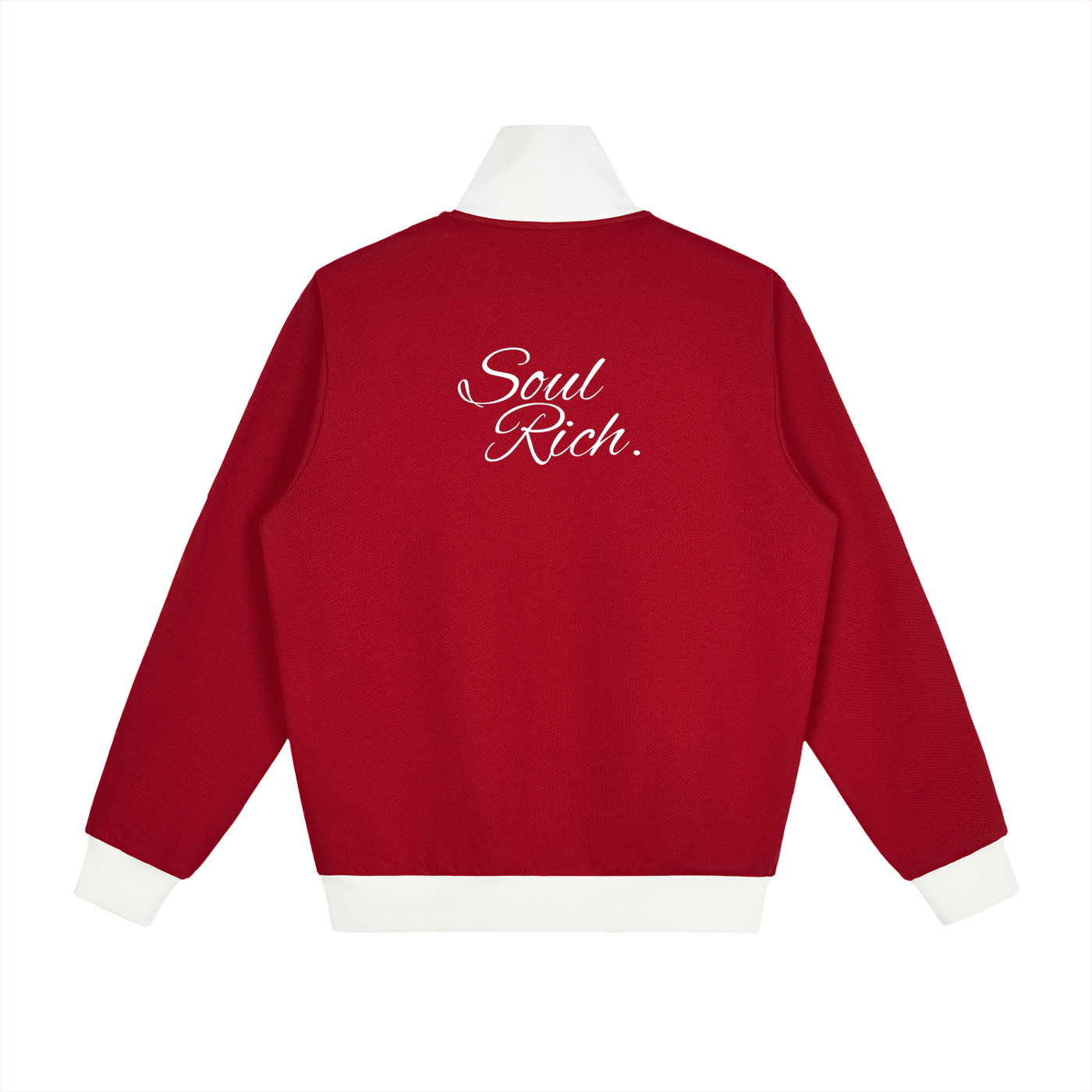 SOUL RICH “Contrast Side Stripe Fleece Track Jacket” Limited Edition