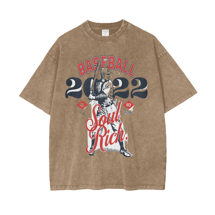 Tan Acid Wash Oversize T-Shirt -  (LIMITED EDITION)