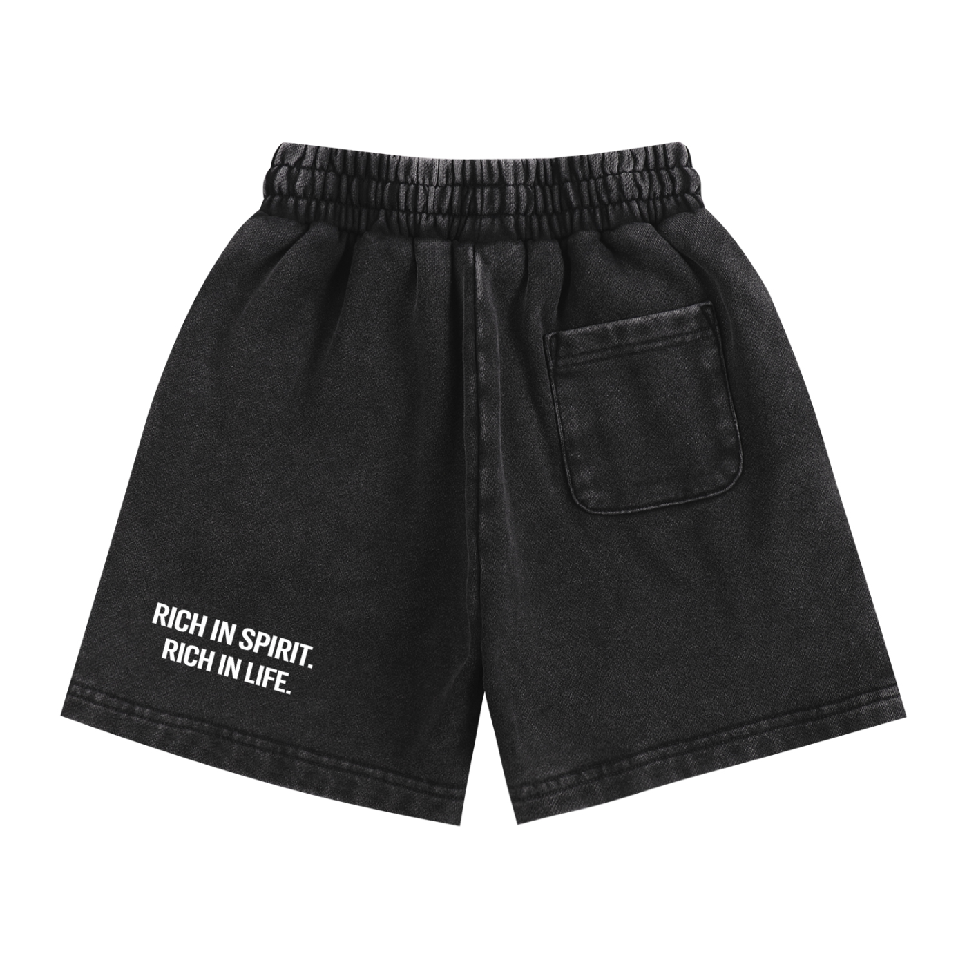 SOUL RICH Snow Washed Kids' Shorts 100% premium cotton