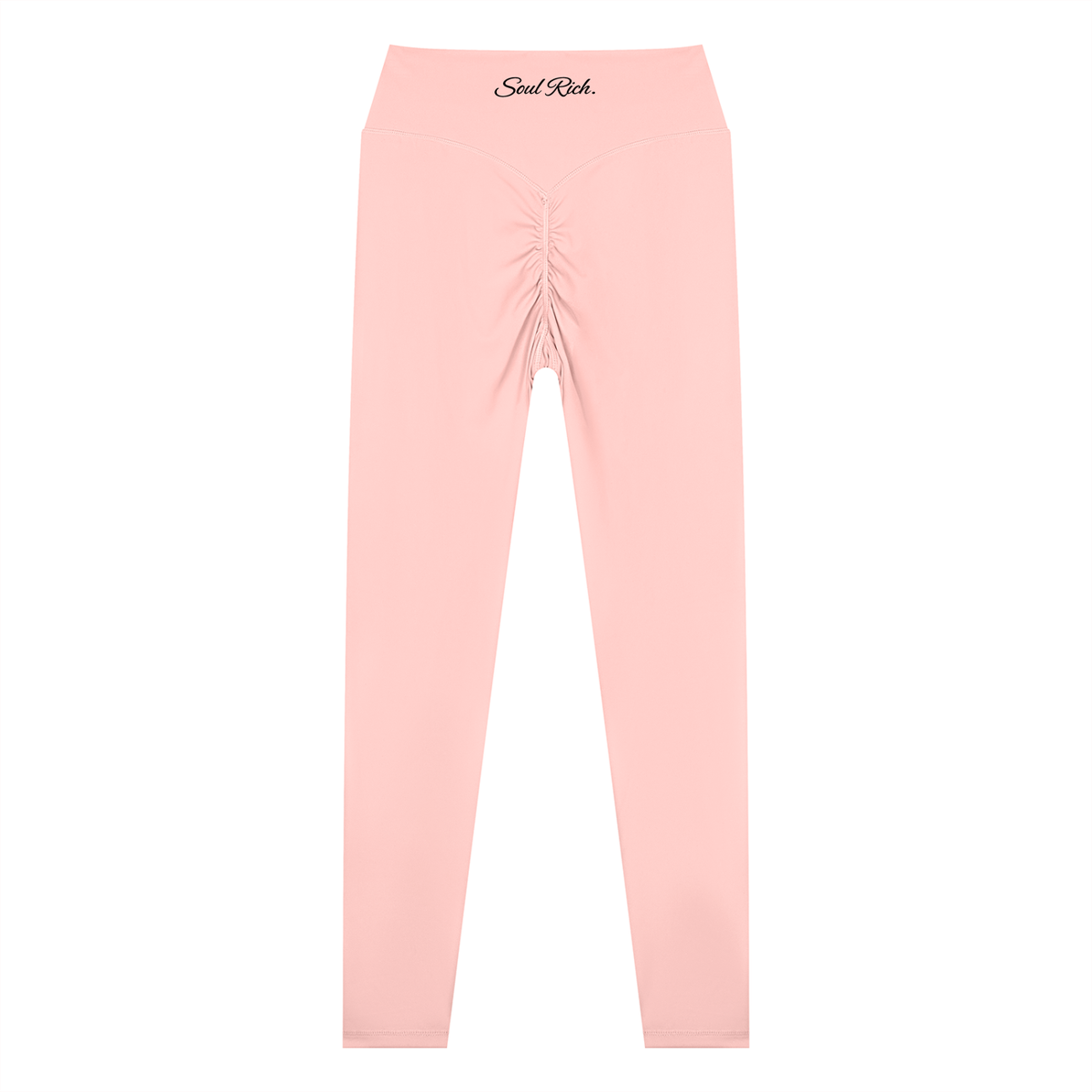 SOUL RICH Pink Women’s Cropped Yoga Jacket & Pants Set