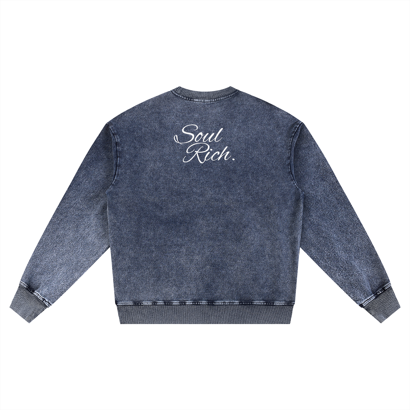 Soul Rich Sport Club “Snow Wash Oversized Crewneck Sweatshirt” Limited Edition