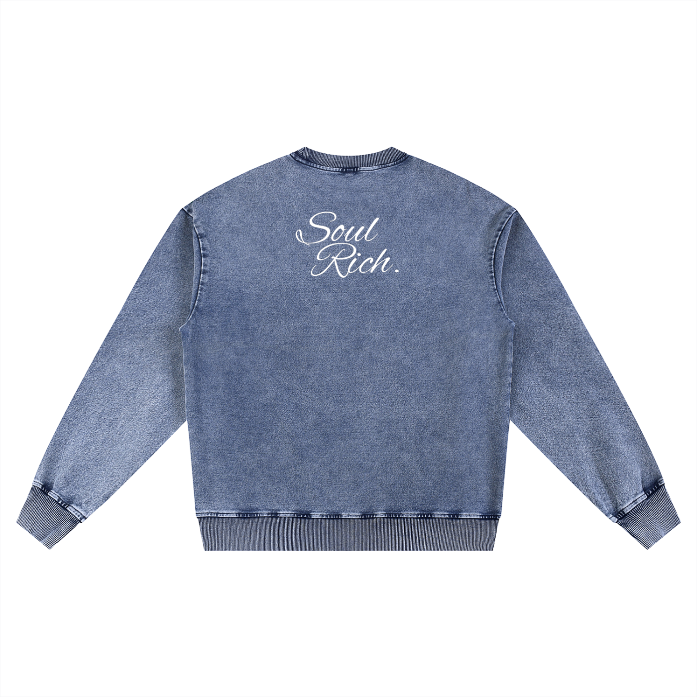 Soul Rich Sport Club “Snow Wash Oversized Crewneck Sweatshirt” Limited Edition