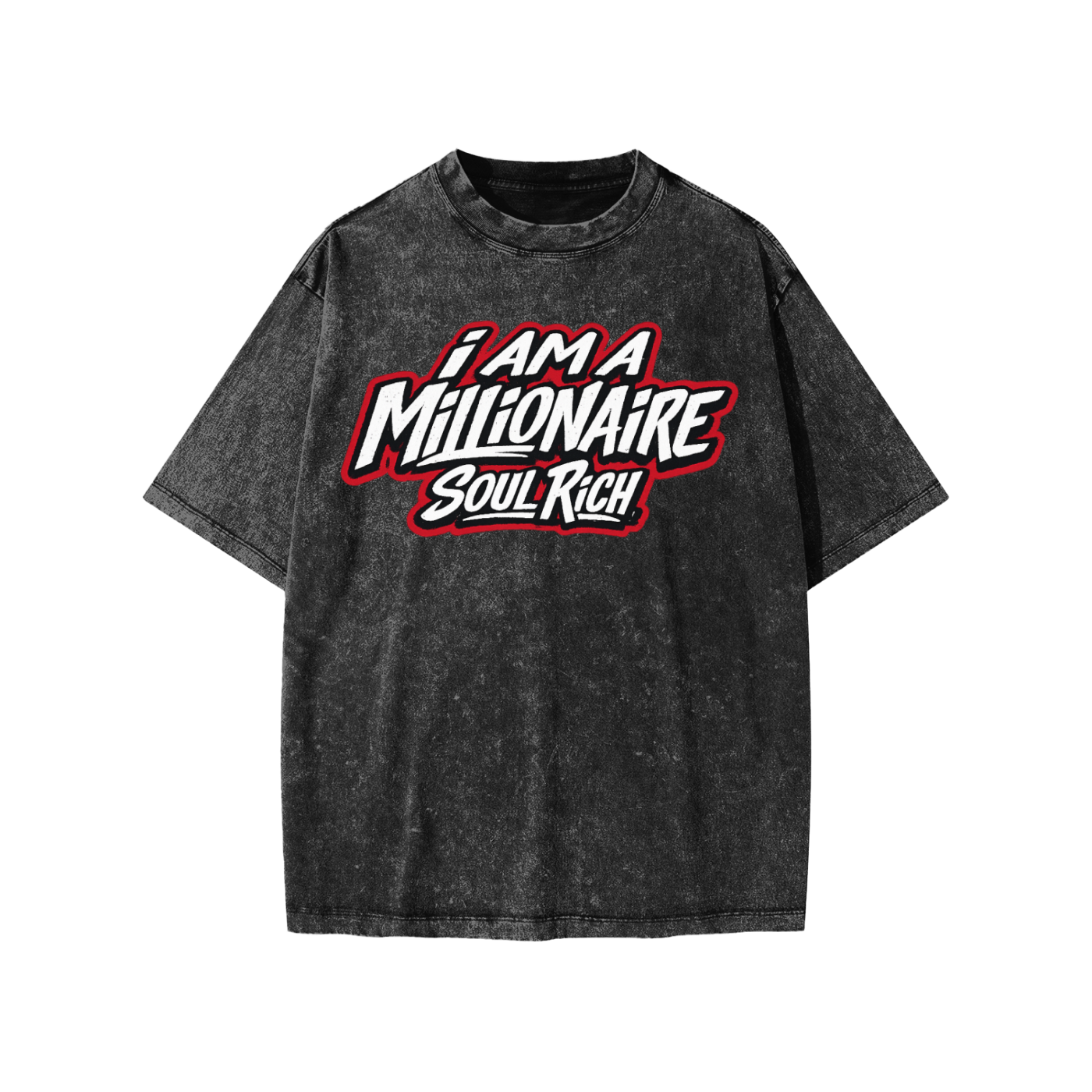 SOUL RICH Snow Washed I Am Millionaire Kids T-Shirt