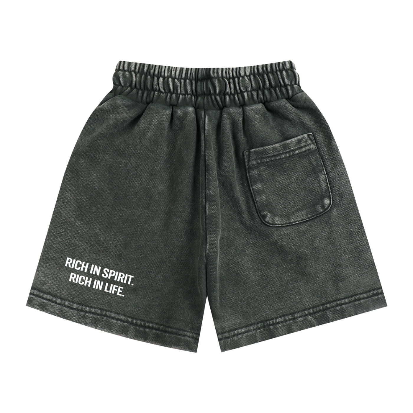 SOUL RICH Snow Washed Kids' Shorts 100% premium cotton