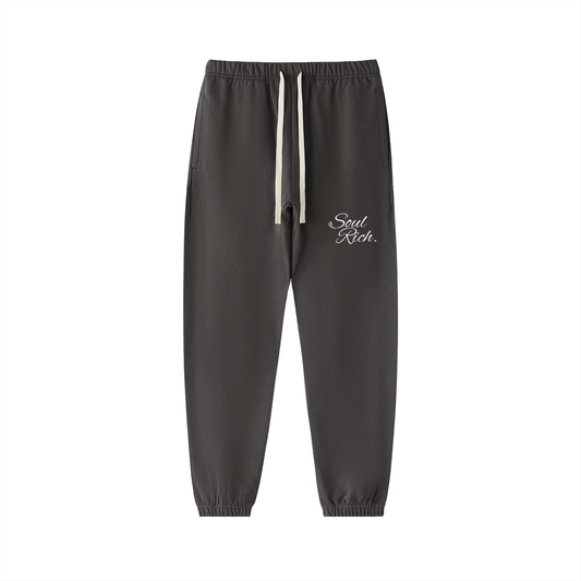 SOUL RICH Essential Heavyweight 100% Premium Cotton Sweatpants