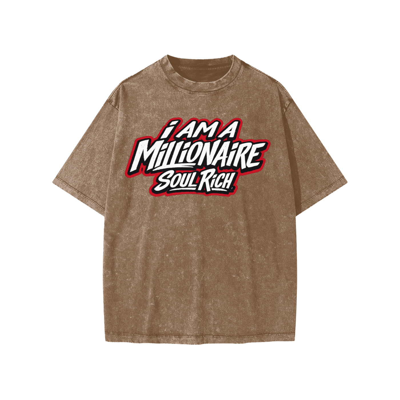 SOUL RICH Snow Washed I Am Millionaire Kids T-Shirt