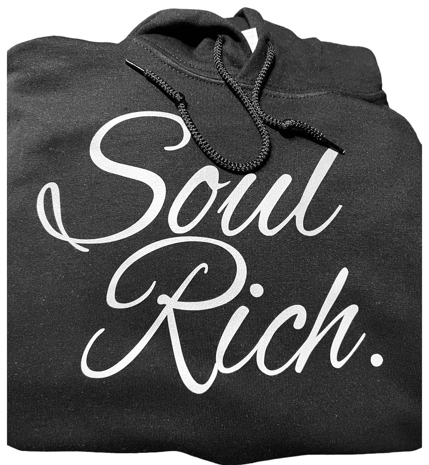 BLACK & WHITE SOUL RICH LLC HOODIE