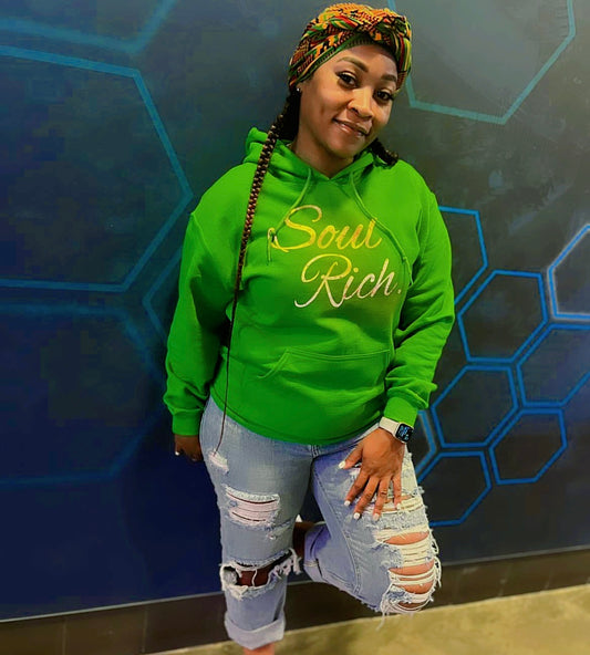 CUSTOM LUCKY GREEN SOUL RICH LLC HOODIE (Limited Edition)