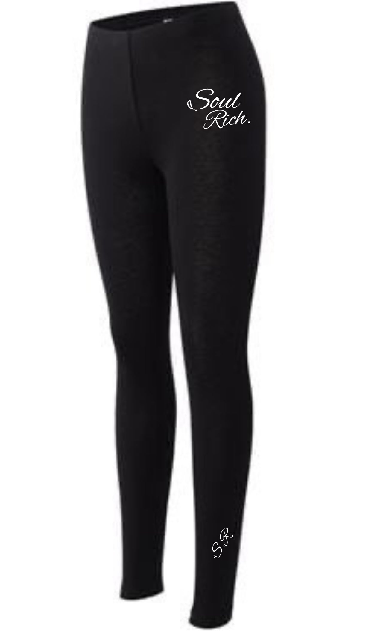 BLACK AND WHITE SOUL RICH LLC WOMEN’S EXTRA COMFY LEGGINGS