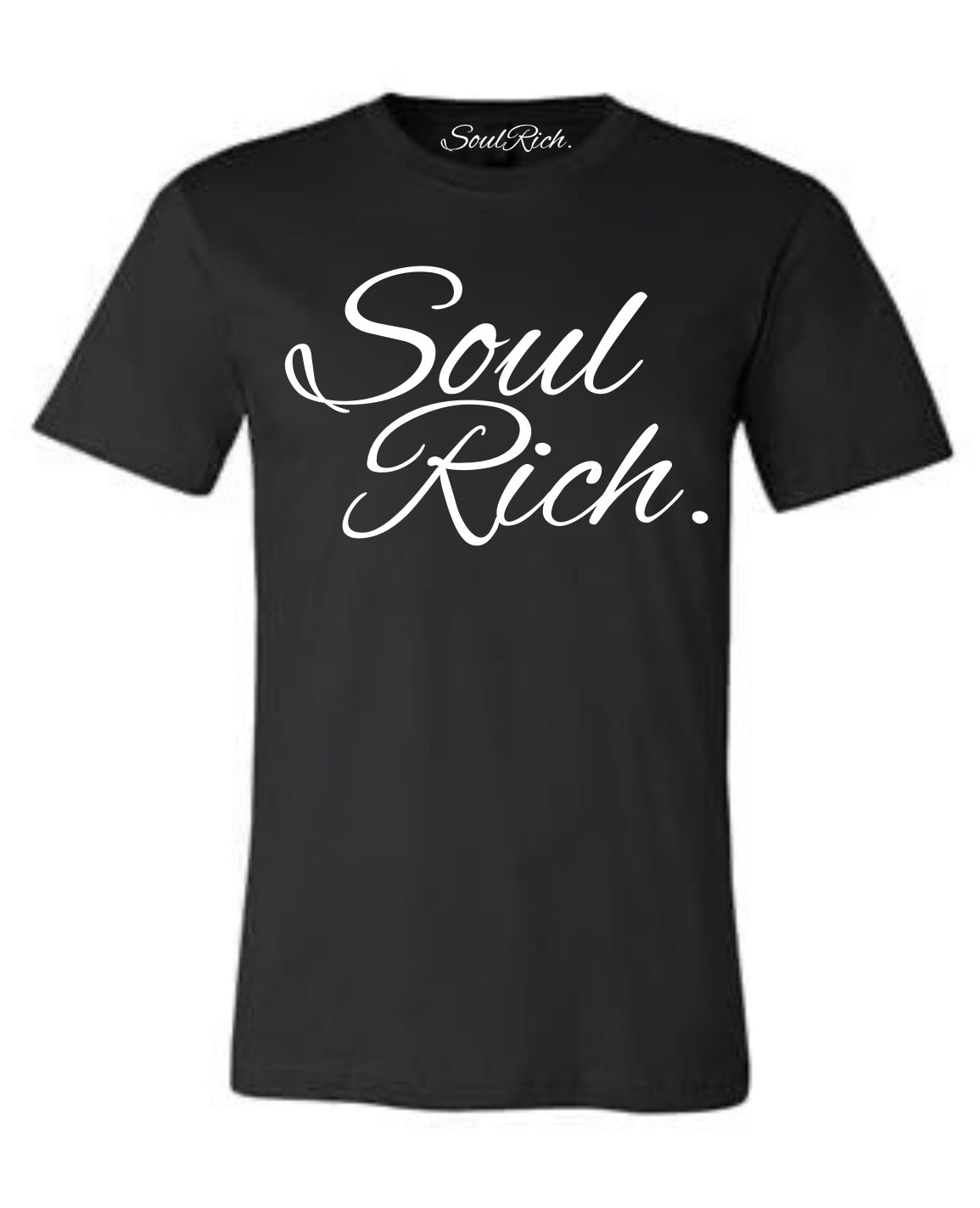 BLACK AND WHITE SOUL RICH LLC LUXURY T-SHIRT