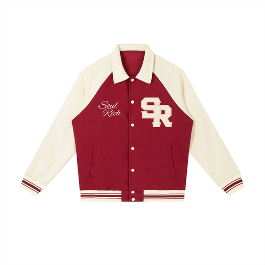 SOUL RICH Raglan Sleeve Varsity Pro Jacket