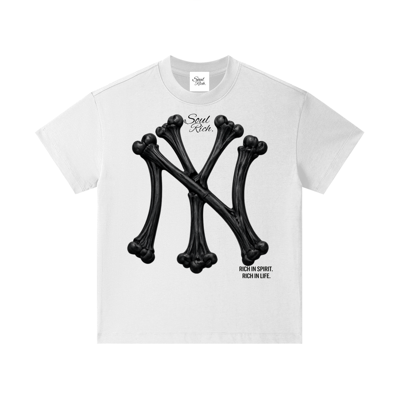 SOUL RICH Pure Cotton Essential Kids T-Shirt Rich in Spirit,Rich in life