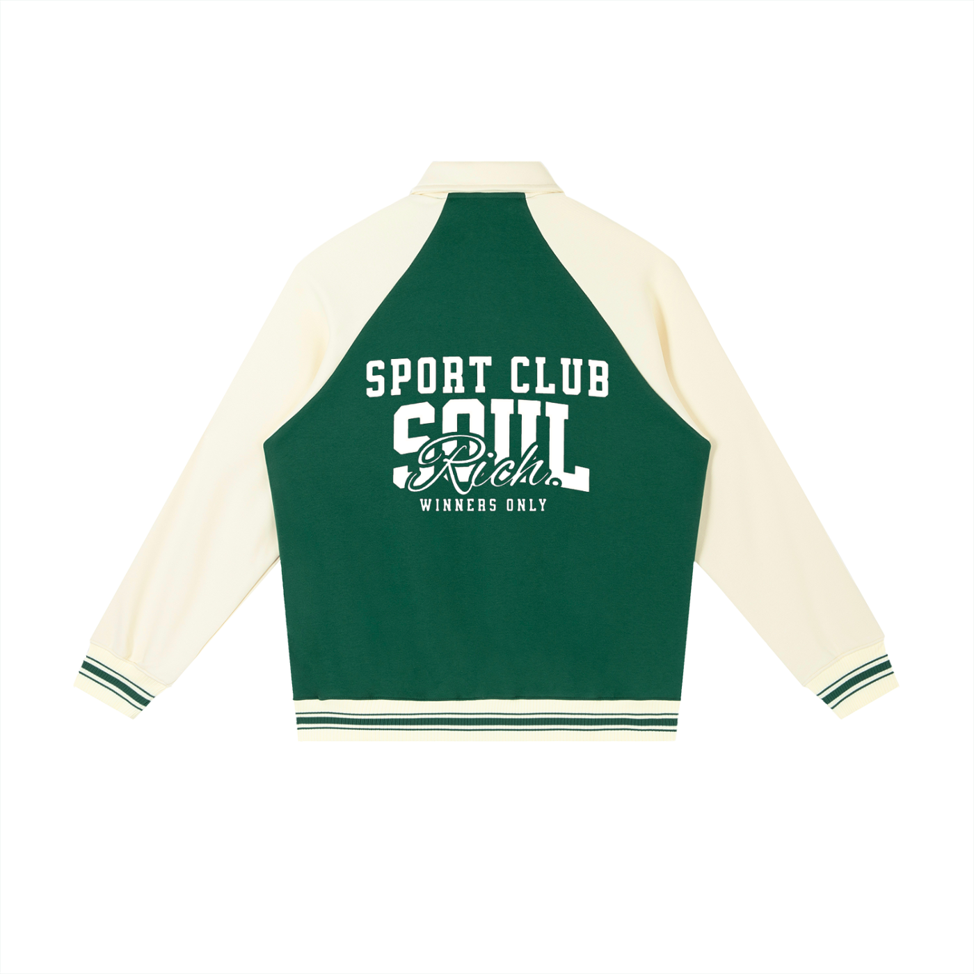 SOUL RICH Raglan Sleeve Varsity Pro Jacket