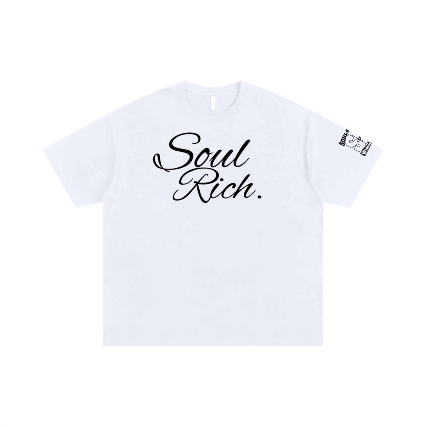 SOUL RICH White Oversized Cotton T-Shirt - Unisex Limited Edition