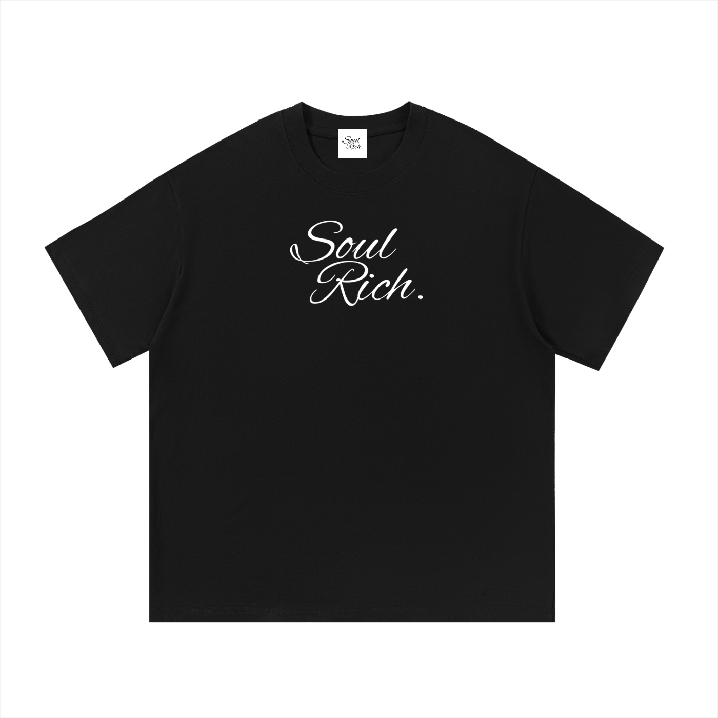 SOUL RICH Acronym Essential Cotton T-Shirt - Premium 100% Cotton Unisex Tee