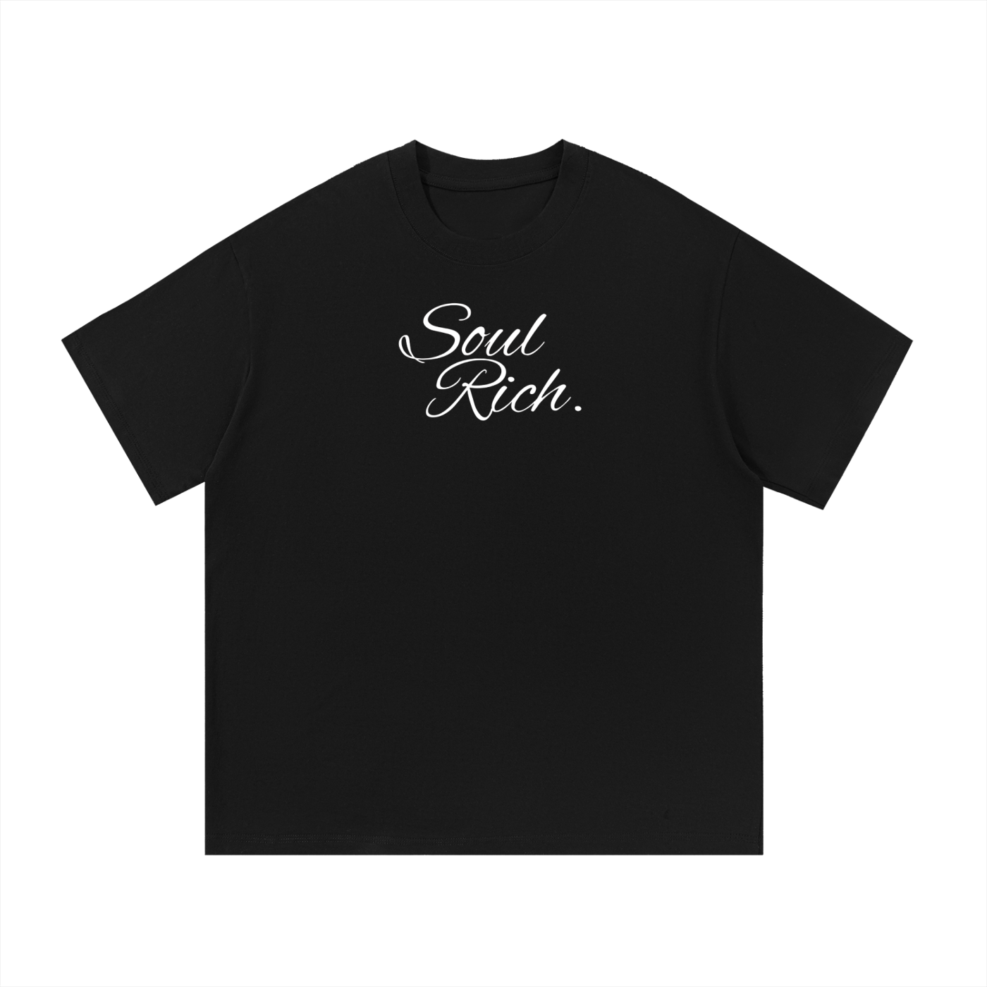 SOUL RICH Acronym Essential Cotton T-Shirt - Premium 100% Cotton Unisex Tee