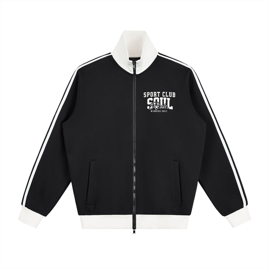 SOUL RICH “Contrast Side Stripe Fleece Track Jacket” Limited Edition