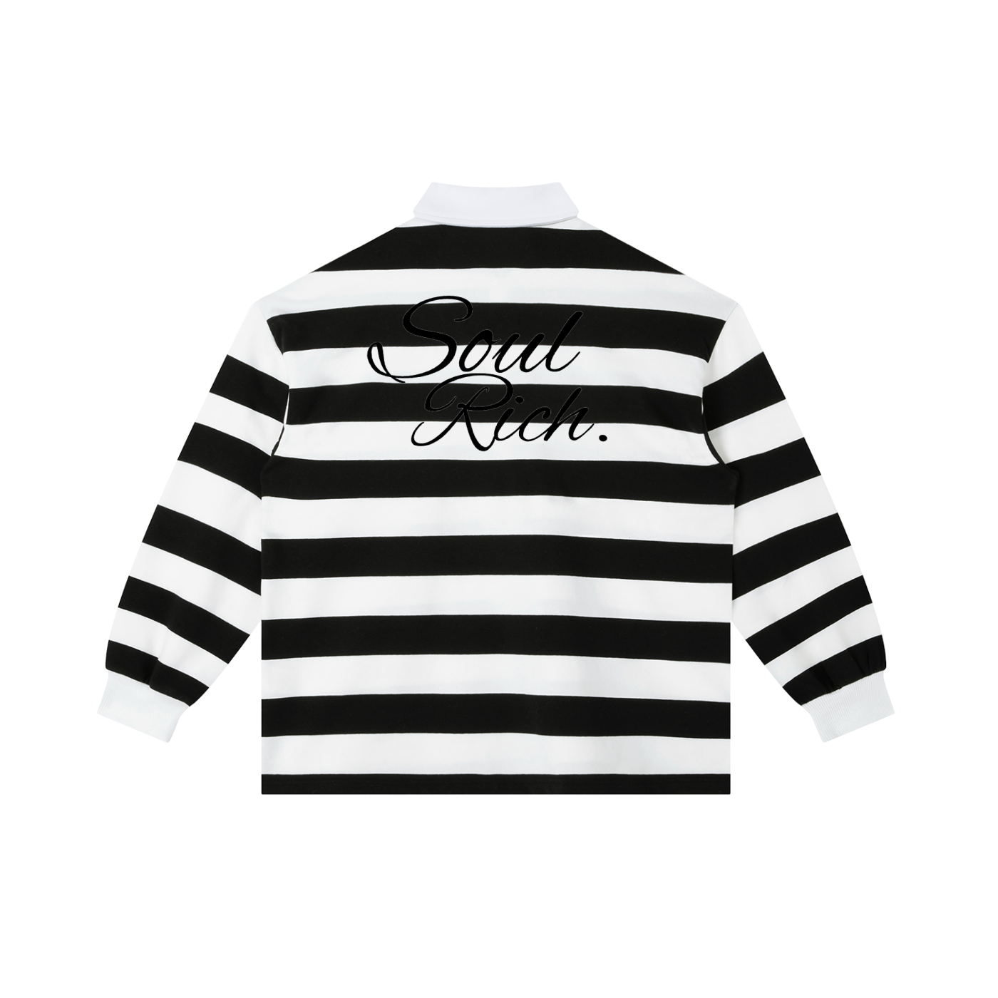 SOUL RICH Color Block Stripe Polo Shirt - Premium Streetwear