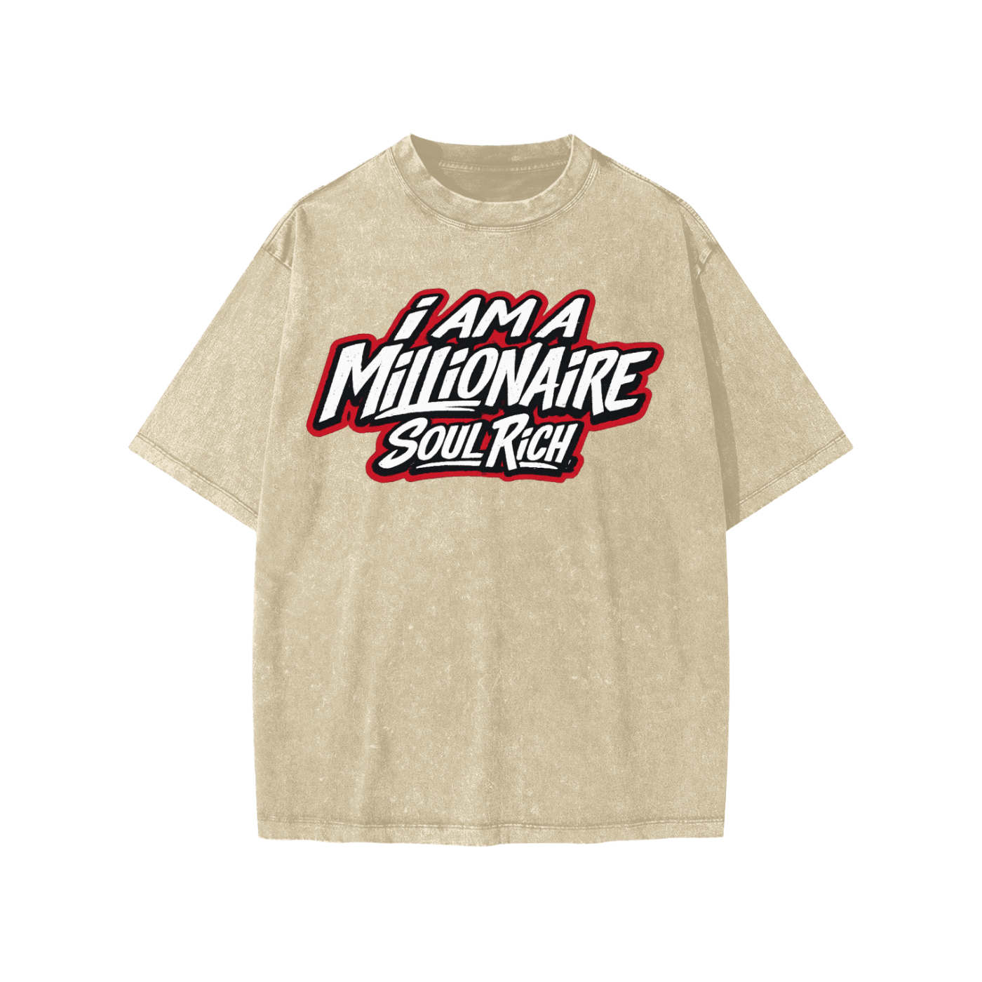 SOUL RICH Snow Washed I Am Millionaire Kids T-Shirt