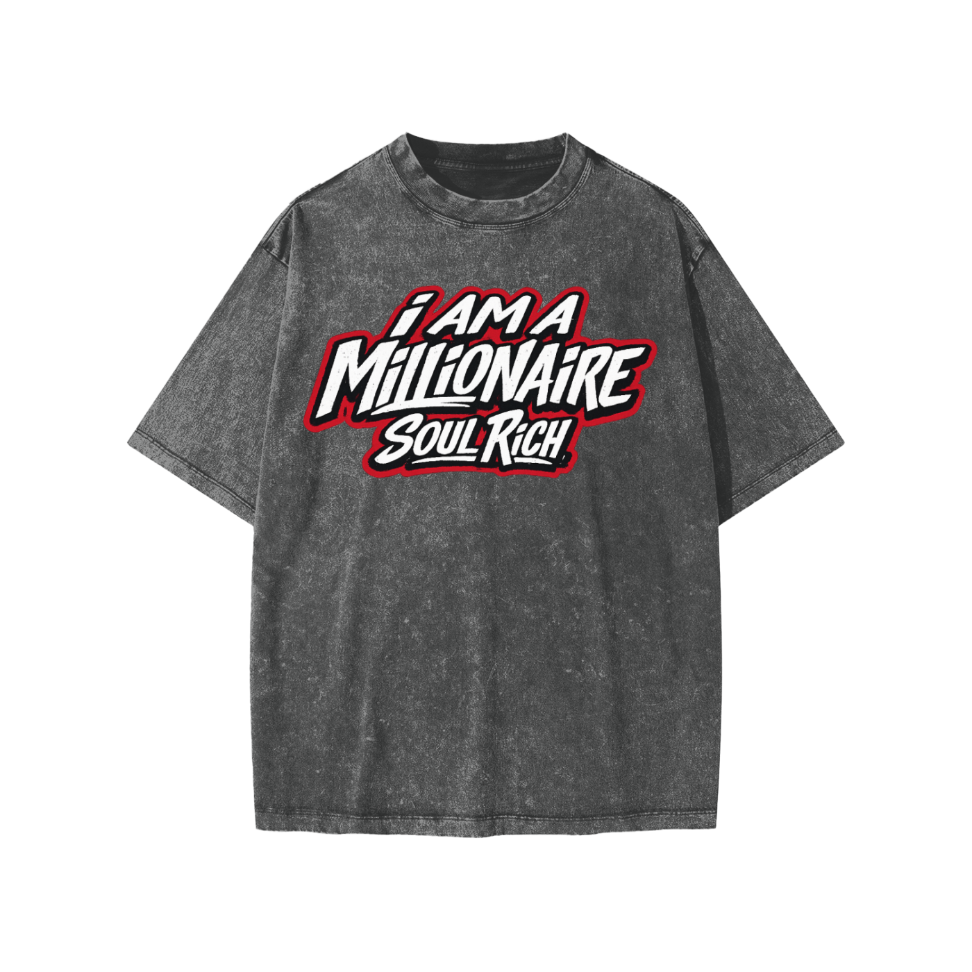 SOUL RICH Snow Washed I Am Millionaire Kids T-Shirt