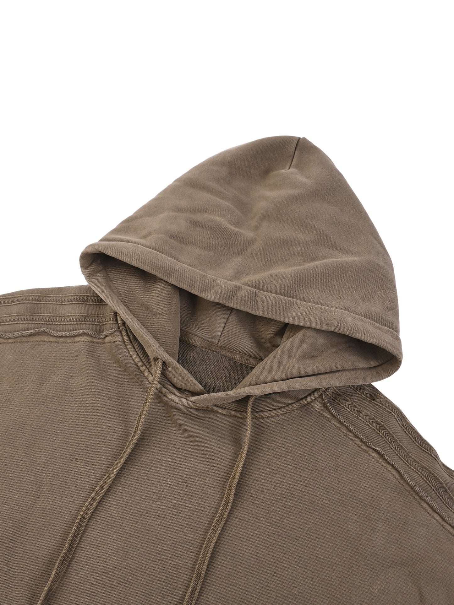 SOUL RICH Snow Washed Tape Raw Edge Hoodie LIMITED EDITION 100% Premium Cotton